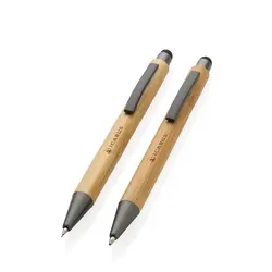 Kemijska olovka od bambusa u kutiji P611.10 brown-3
