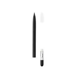 Aluminijska olovka bez tinte s gumicom P611.12 black-4