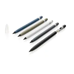 Aluminijska olovka bez tinte s gumicom P611.12 black-5