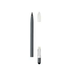 Aluminijska olovka bez tinte s gumicom P611.12 grey-4