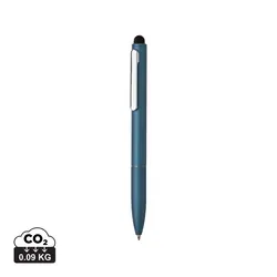 Touch screen kemijska olovka od recikliranog aluminija Kymi P611.23 royal blue-0