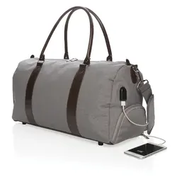 Vikend torba sa USB A izlazom P707.05 grey-2
