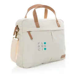 Torba za laptop od recikliranog platna Impact AWARE™ P760.23 off white-3