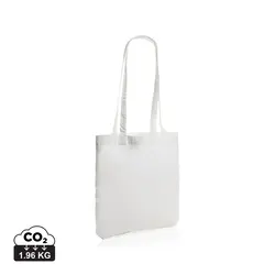 Vrećica za kupovinu od recikliranog pamuka 330 g/m² Impact AWARE™ P762.54 white-1