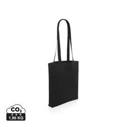 Vrećica za kupovinu od recikliranog pamuka 330 g/m² Impact AWARE™ P762.54 black-1