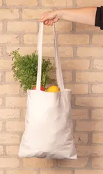 Vrećica za kupovinu od recikliranog pamuka 330 g/m² Impact AWARE™ P762.54 off white-9
