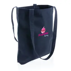 Vrećica za kupovinu od recikliranog pamuka 330 g/m² Impact AWARE™ P762.54 navy-5