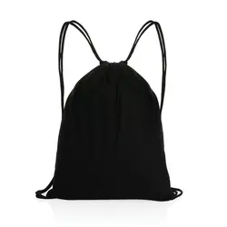 Ruksak s vezicama od recikliranog pamuka 145 g P762.63 black-4