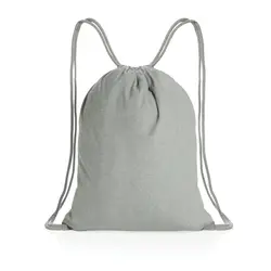 Ruksak s vezicama od recikliranog pamuka 145 g P762.63 grey-4