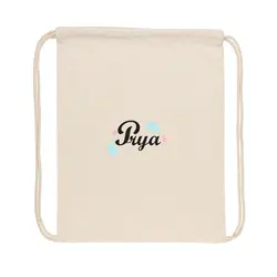Ruksak s vezicama od recikliranog pamuka 145 g P762.63 off white-3