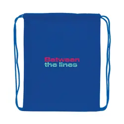 Ruksak s vezicama od recikliranog pamuka 145 g P762.63 blue-3