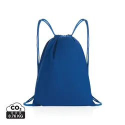 Ruksak s vezicama od recikliranog pamuka 145 g P762.63 blue-5