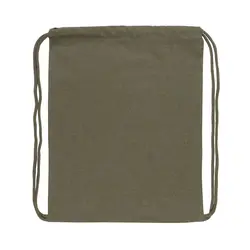 Ruksak s vezicama od recikliranog pamuka 145 g P762.63 green-2