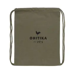 Ruksak s vezicama od recikliranog pamuka 145 g P762.63 green-3