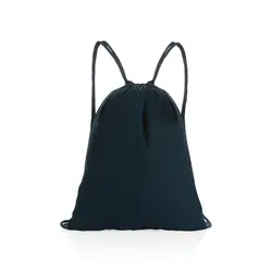 Ruksak s vezicama od recikliranog pamuka 145 g P762.63 navy-1