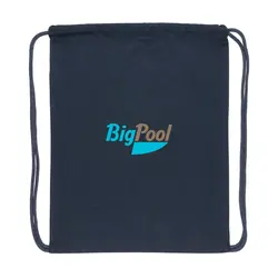 Ruksak s vezicama od recikliranog pamuka 145 g P762.63 navy-3