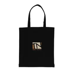 Torba od recikliranog pamuka s dnom 145 g Impact AWARE™ P762.64 black-3