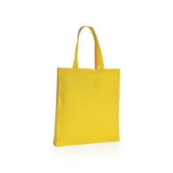 Torba od recikliranog pamuka s dnom 145 g Impact AWARE™ P762.64 yellow-1