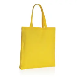 Torba od recikliranog pamuka s dnom 145 g Impact AWARE™ P762.64 yellow-4