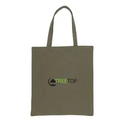 Torba od recikliranog pamuka s dnom 145 g Impact AWARE™ P762.64 green-3