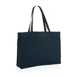 Vrećica za kupovinu od recikliranog pamuka 145 g Impact AWARE™ P762.65 navy-4