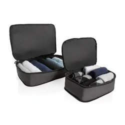 Kompresijski putni pretinac 2 kom Swiss Peak Ridge AWARE™ RPET P763.05 black-2