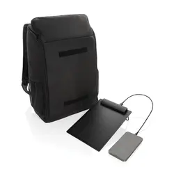 Deluxe ruksak sa solarnom pločom 5W Pedro AWARE™ RPET P763.29 black-7