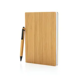 Rokovnik A5 i olovka od bambusa P772.15 brown-1