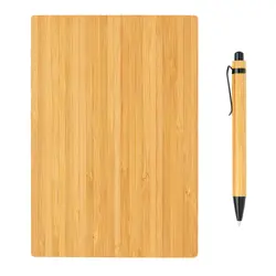 Rokovnik A5 i olovka od bambusa P772.15 brown-5