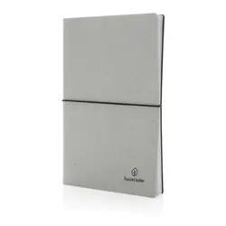 Rokovnik A5 od reciklirane kože P772.21 light grey-1