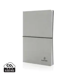 Rokovnik A5 od reciklirane kože P772.21 light grey-11