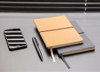 Rokovnik A5 od reciklirane kože P772.21 grey-10