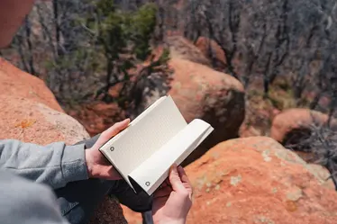 Rokovnik A5 od reciklirane kože P772.21 grey-13