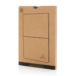 Rokovnik A5 od reciklirane kože P772.21 grey-14