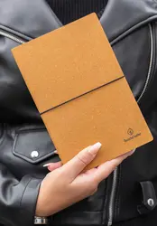 Rokovnik A5 od reciklirane kože P772.21 brown-9