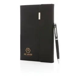 Rokovnik A5 i kemijska olovka Swiss peak P772.92 black-3
