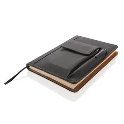 Omot za rokovnik s džepom za mobitel P773.07 black-4
