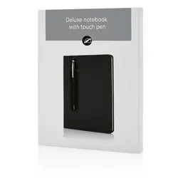 Rokovnik PU A5 s tvrdim koricama i kemijskom olovkom P773.31 black-7