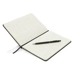 Rokovnik PU A5 s tvrdim koricama i kemijskom olovkom P773.31 black-2