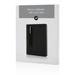 Rokovnik PU A5 s tvrdim koricama i kemijskom olovkom P773.31 black-5