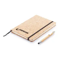 Rokovnik A5 s olovkom od bambusa P773.77 brown-9