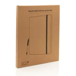 Mapa za dokumente od pluta A4 s olovkom Deluxe P774.13 brown-14