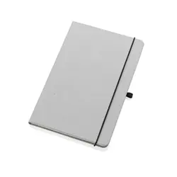 Rokovnik od reciklirane kože tvrdog uveza A5 P774.20 light grey-2