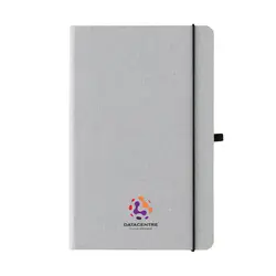 Rokovnik od reciklirane kože tvrdog uveza A5 P774.20 light grey-3