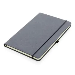Rokovnik od reciklirane kože tvrdog uveza A5 P774.20 grey-2