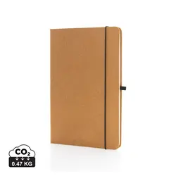 Rokovnik od reciklirane kože tvrdog uveza A5 P774.20 brown-0