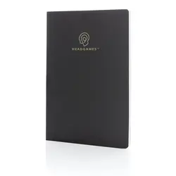 Rokovnik s mekim uvezom od kamenog papira A5 Impact P774.21 black-3