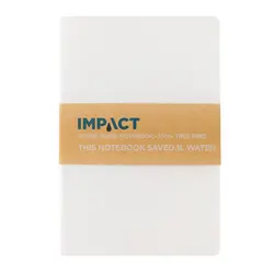 Rokovnik s mekim uvezom od kamenog papira A5 Impact P774.21 white-16