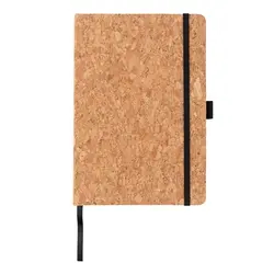 Rokovnik s tvrdim koricama od pluta A5 P774.24 brown-4