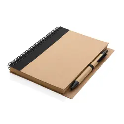 Rokovnik s olovkom Kraft spiralni P774.26 black-2